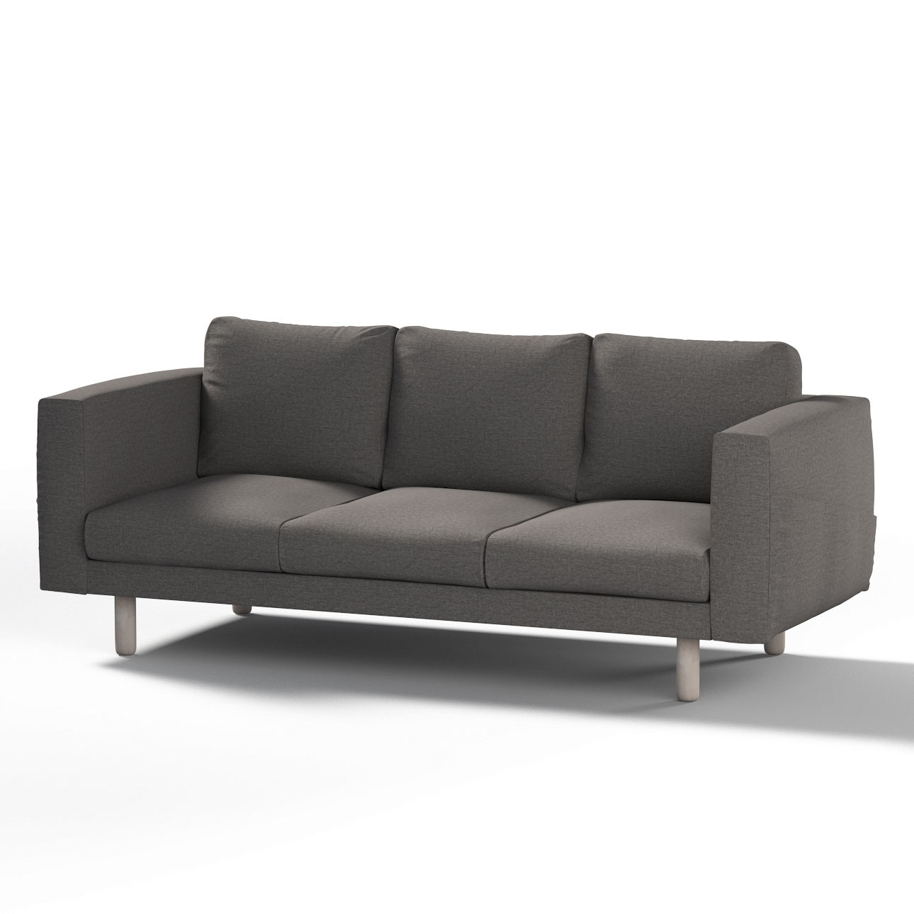 Bezug für Norsborg 3-Sitzer Sofa, dunkelgrau, Norsborg 3-Sitzer Sofabezug, günstig online kaufen