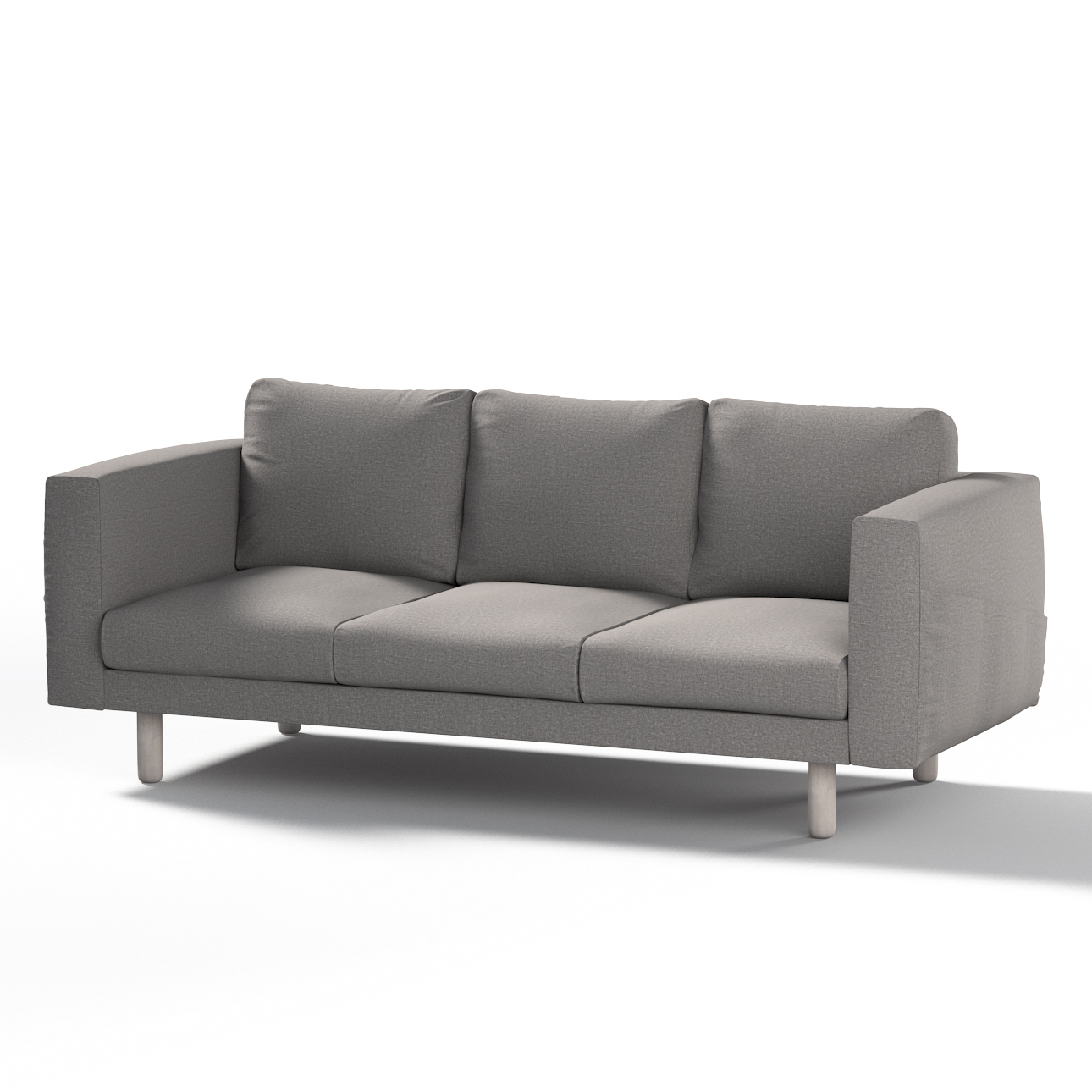 SOFERIA Vervangende hoes compatibel voor NORSBORG 3-zitsbank, Stoff Naturel Navy Blue, blauw