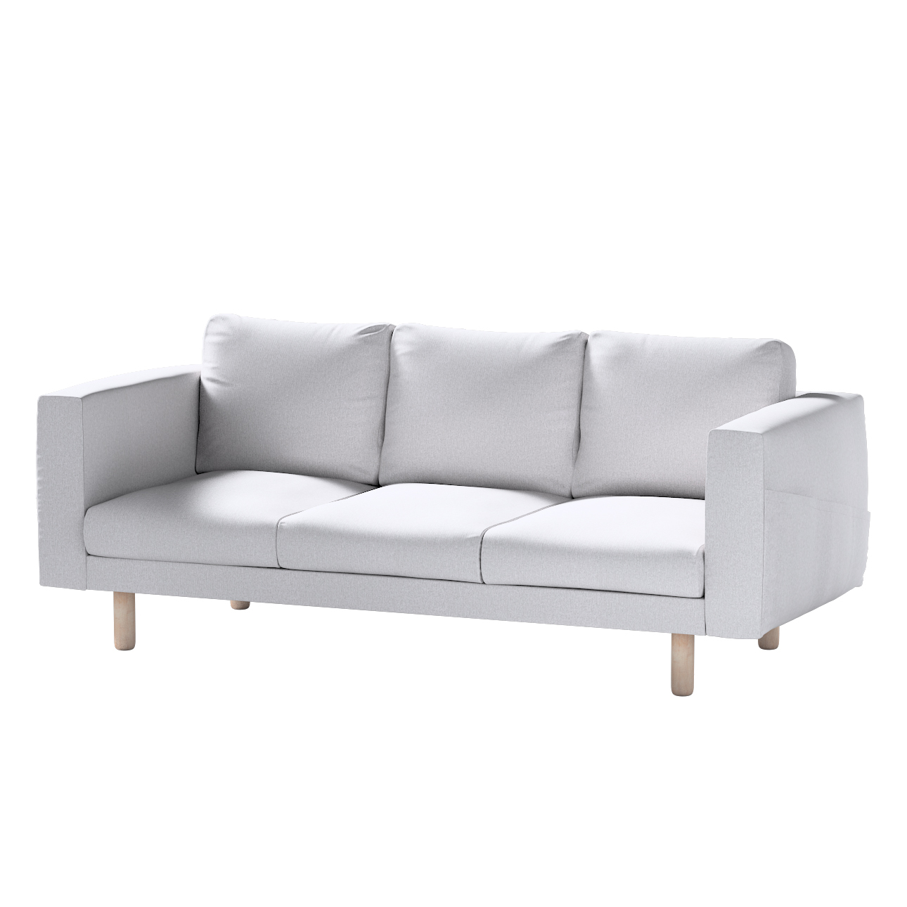 Bezug für Norsborg 3-Sitzer Sofa, hellgrau, Norsborg 3-Sitzer Sofabezug, Am günstig online kaufen
