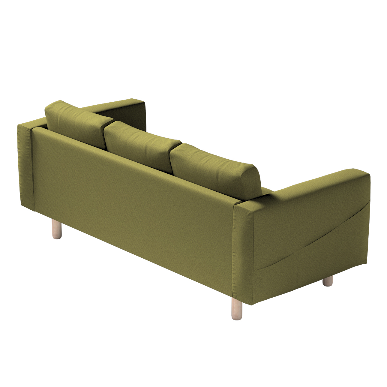 Bezug für Norsborg 3-Sitzer Sofa, olivgrün, Norsborg 3-Sitzer Sofabezug, Et günstig online kaufen