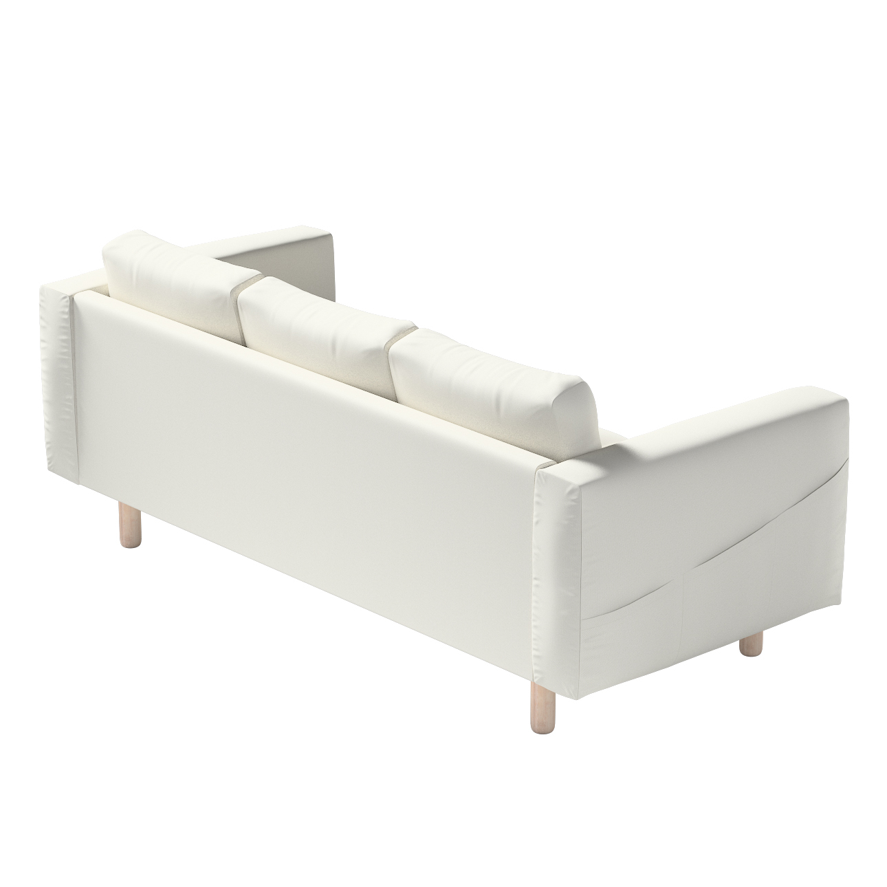 Bezug für Norsborg 3-Sitzer Sofa, hellgrau, Norsborg 3-Sitzer Sofabezug, Li günstig online kaufen