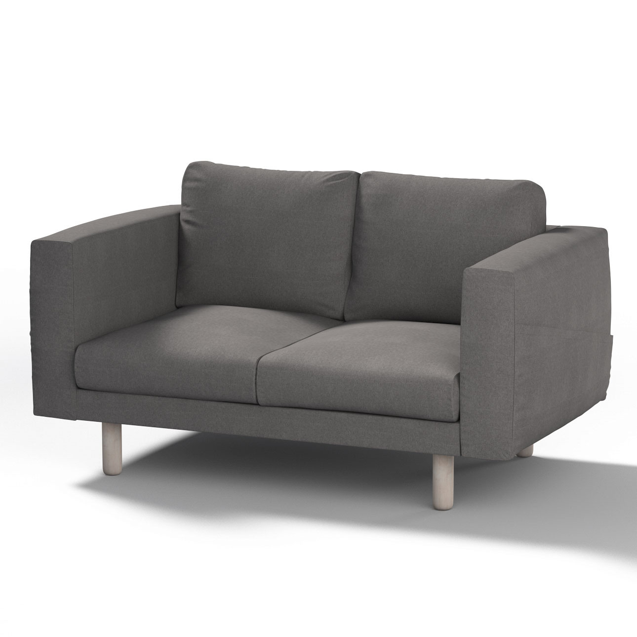 Bezug für Norsborg 2-Sitzer Sofa, dunkelgrau, Norsborg 2-Sitzer Sofabezug, günstig online kaufen