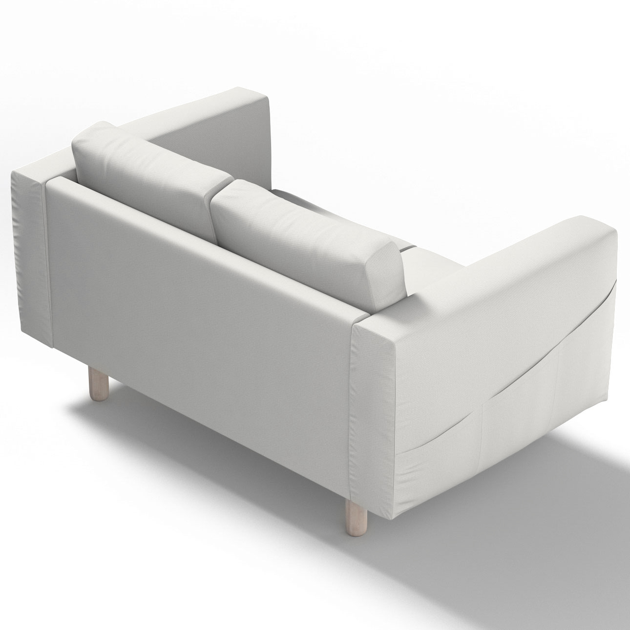 Bezug für Norsborg 2-Sitzer Sofa, hellgrau, Norsborg 2-Sitzer Sofabezug, Et günstig online kaufen