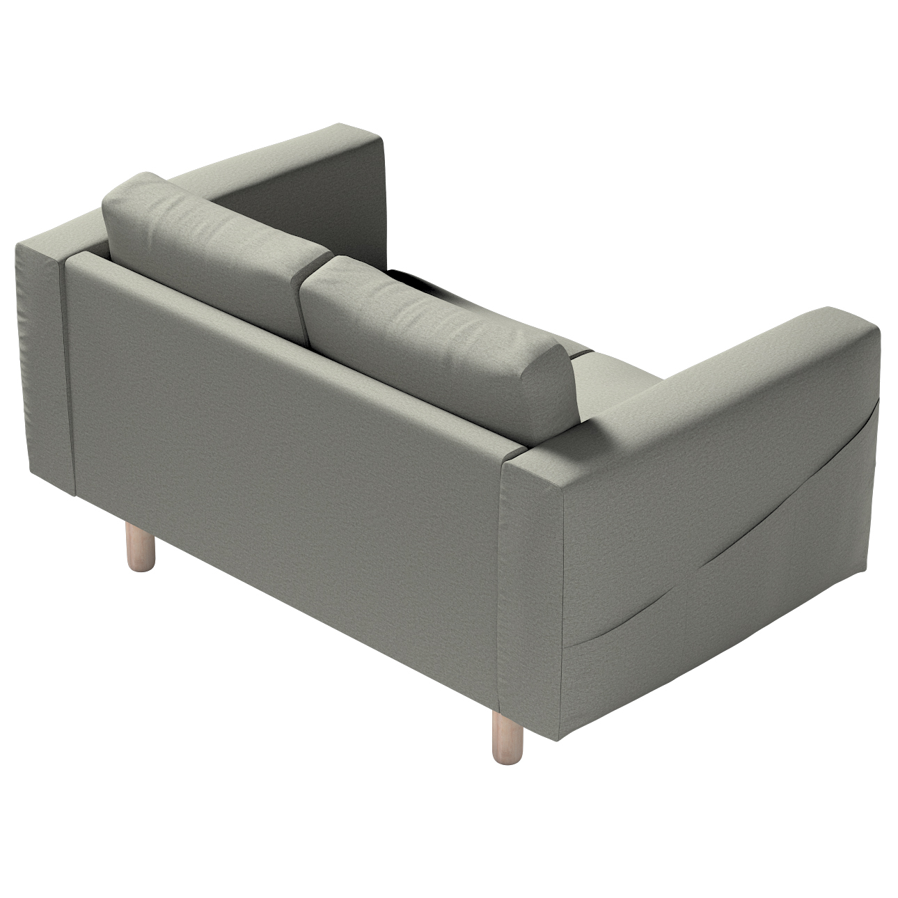 Bezug für Norsborg 2-Sitzer Sofa, grau, Norsborg 2-Sitzer Sofabezug, Etna ( günstig online kaufen