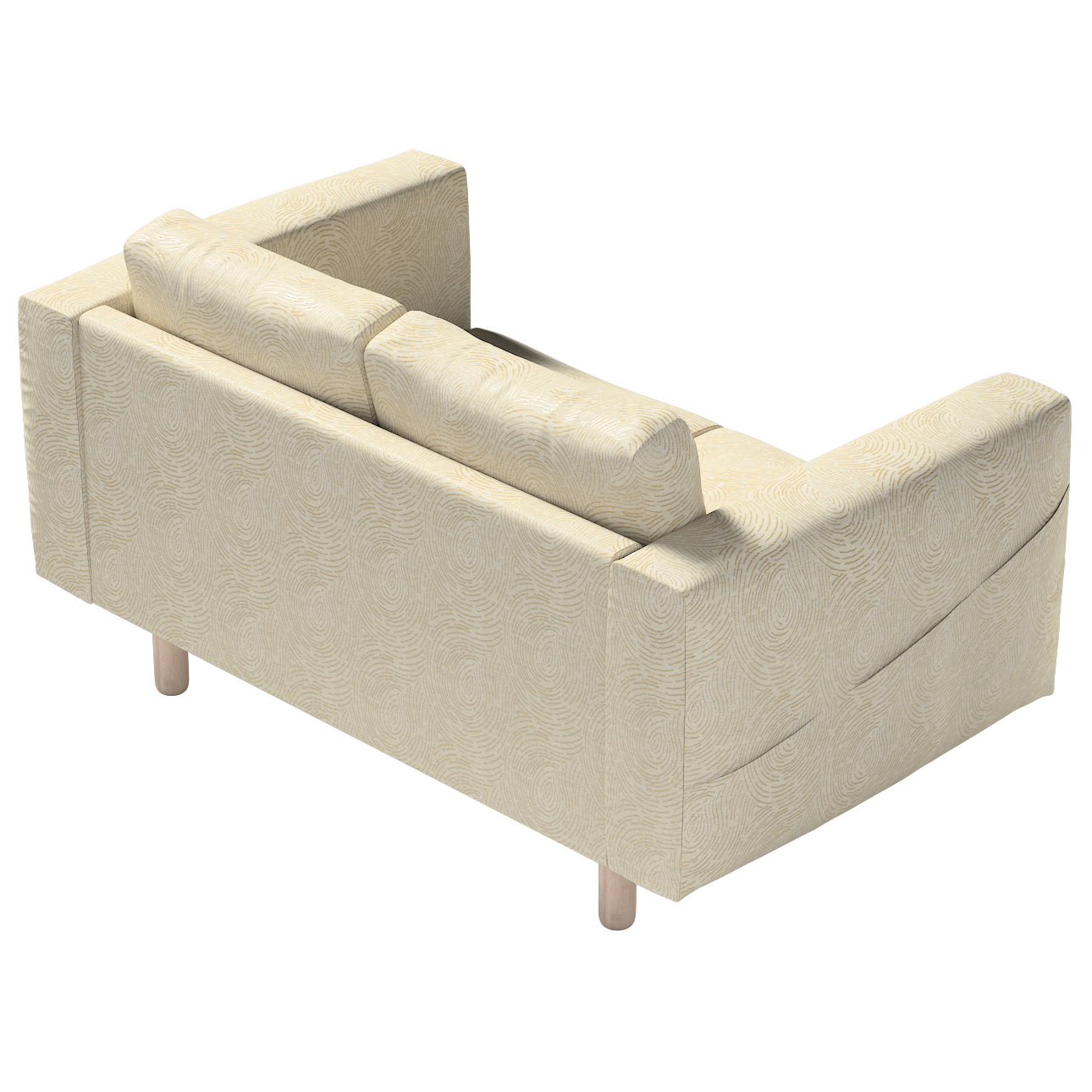 Bezug für Norsborg 2-Sitzer Sofa, beige-golden, Norsborg 2-Sitzer Sofabezug günstig online kaufen