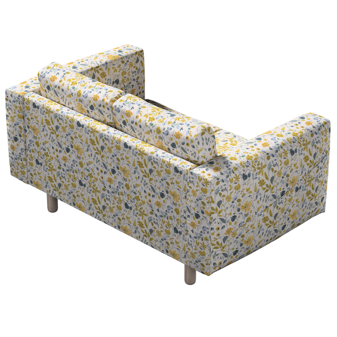 Bezug für Norsborg 2-Sitzer Sofa, gelb-blau, Norsborg 2-Sitzer Sofabezug, C günstig online kaufen