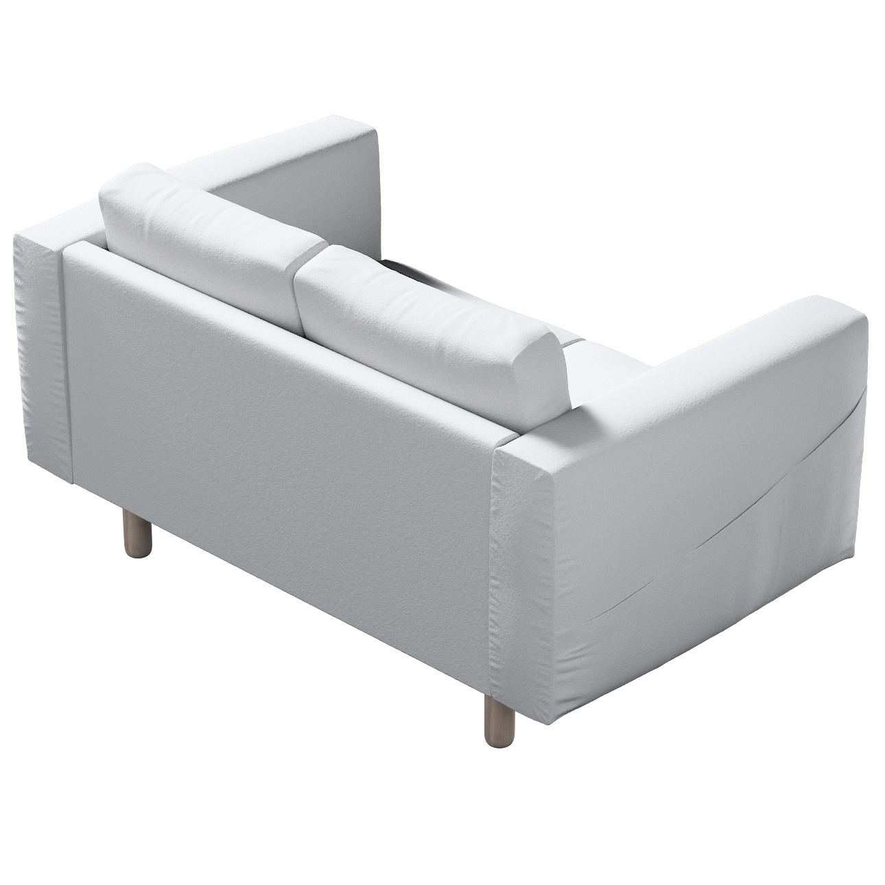 Bezug für Norsborg 2-Sitzer Sofa, weiß, Norsborg 2-Sitzer Sofabezug, Bouclé günstig online kaufen