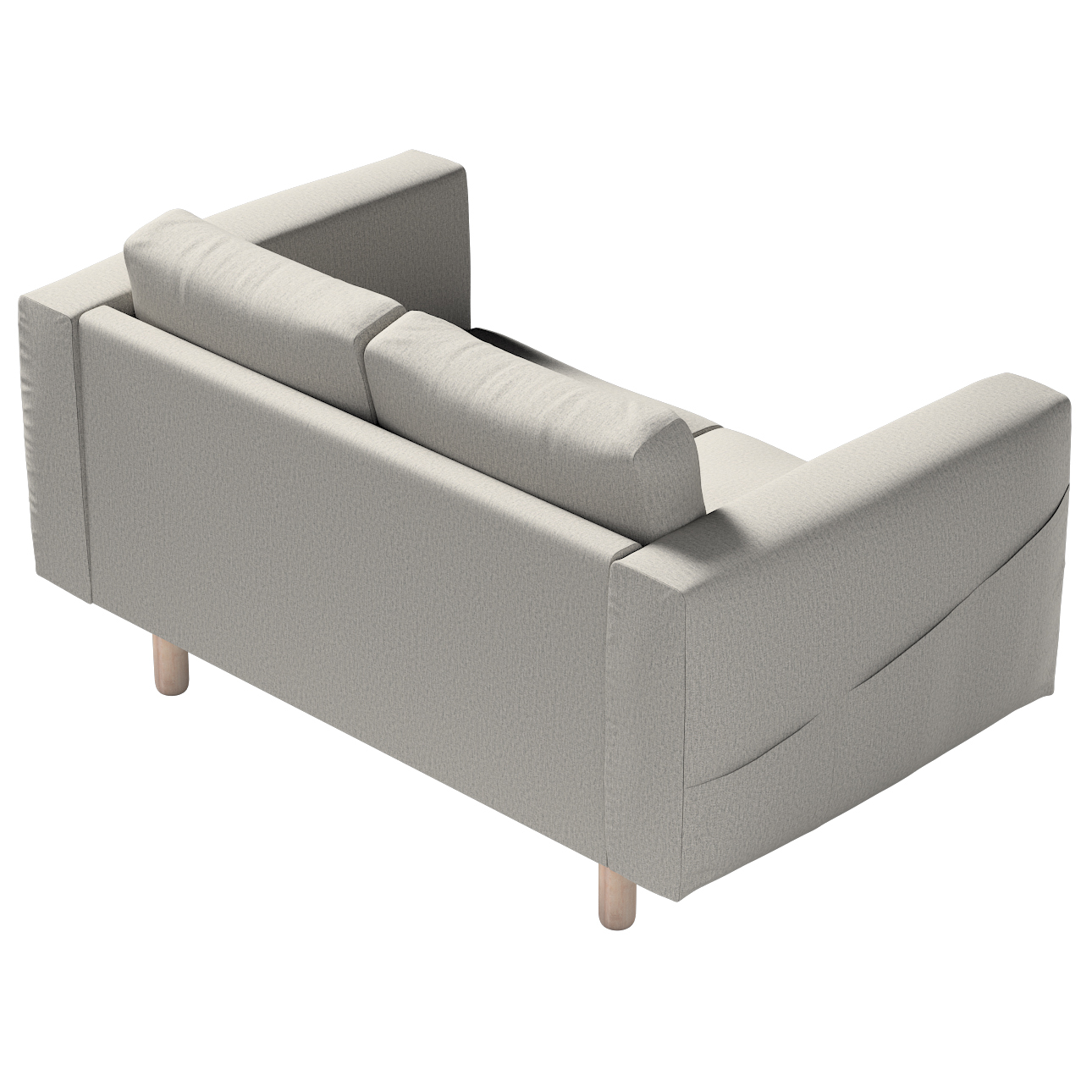 Bezug für Norsborg 2-Sitzer Sofa, grau, Norsborg 2-Sitzer Sofabezug, Madrid günstig online kaufen