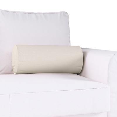 Cylinderkudde - pliserad kant Ø 20 x 50 cm i kollektionen Panama Cotton, Tyg: 702-45