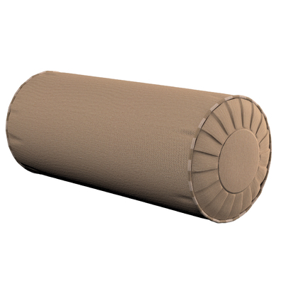 Cylinderpude med folder Ø 20 x 50 cm fra kollektionen Quadro, Stof: 136-09