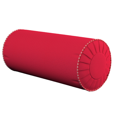 Cylinderpude med folder Ø 20 x 50 cm fra kollektionen Quadro, Stof: 136-19