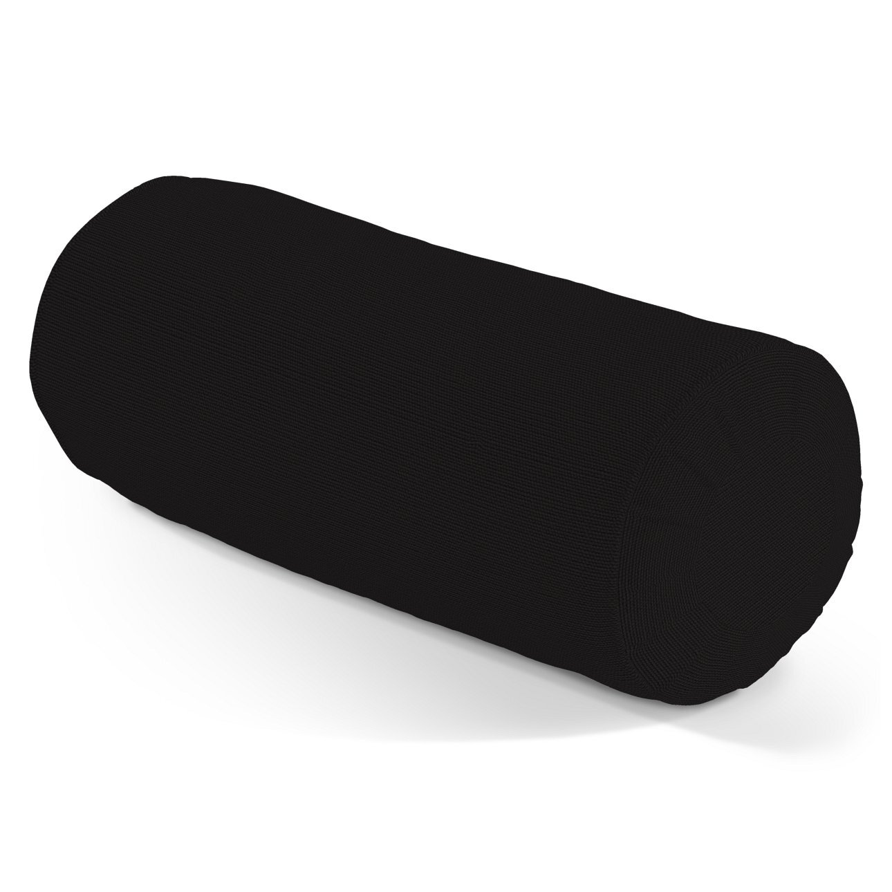 Nackenrolle mit Falten, schwarz, Ø 20 x 50 cm, Cotton Panama (702-50)