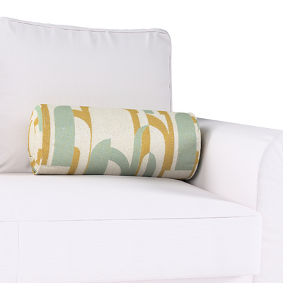 Cylinderpude med folder Ø 20 x 50 cm fra kollektionen Cosy Home, Stof: 144-91