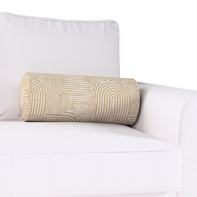 Cylinderpude med folder Ø 20 x 50 cm fra kollektionen Cosy Home, Stof: 144-79