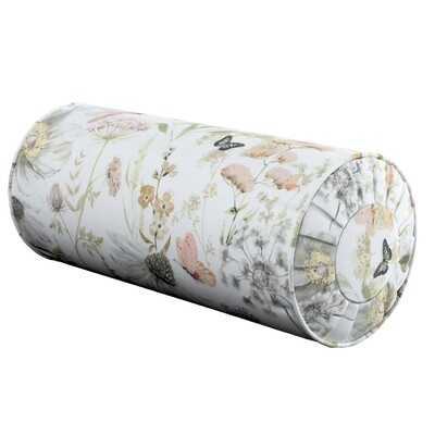 Bolster cushion with pleats