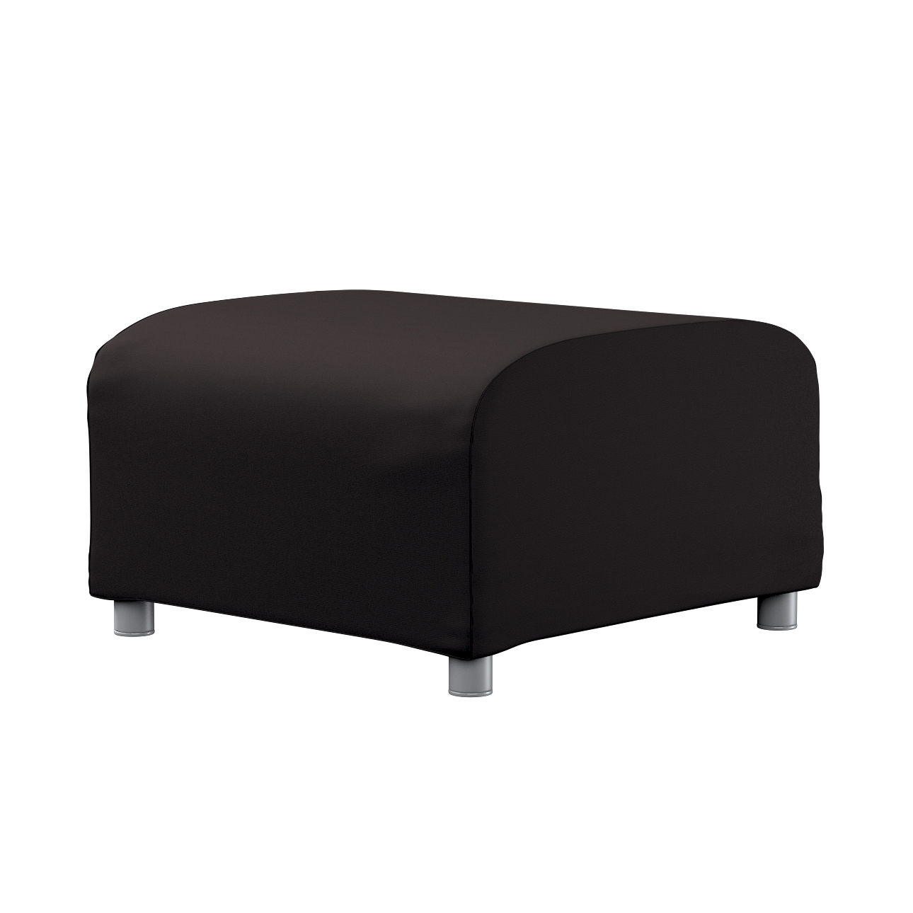 Dekoria Bezug für Klippan Hocker, Kollektion Cotton Panama, schwarz