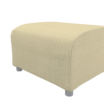 Pokrowiec na podnóżek Klippan 53 x 53 x 32 cm w kolekcji Living Basic, tkanina: 161-68