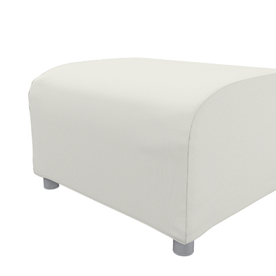 Pokrowiec na podnóżek Klippan 53 x 53 x 32 cm w kolekcji Living Plus, tkanina: 162-01