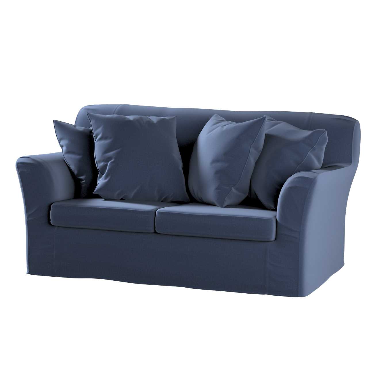 Bezug für Tomelilla 2-Sitzer Sofa nicht ausklappbar, dunkelblau, Sofahusse, günstig online kaufen
