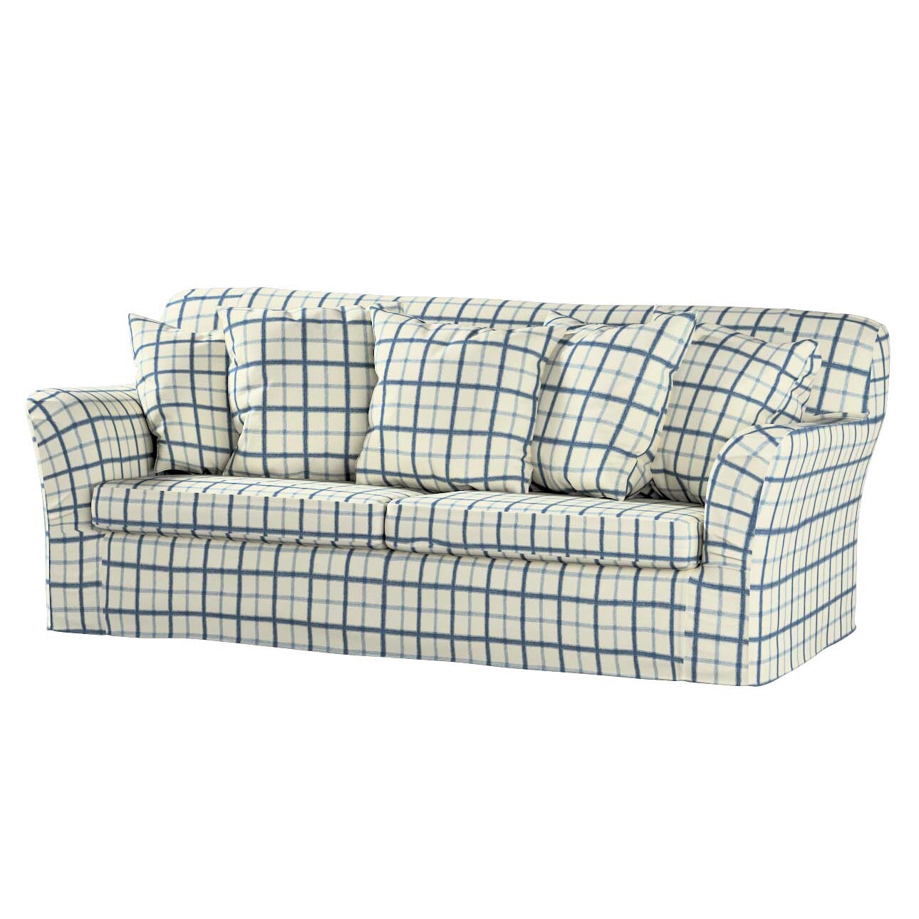 Bezug für Tomelilla Schlafsofa (normale Größe), blau-creme, Sofahusse, Tome günstig online kaufen