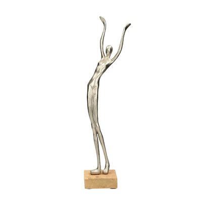 Ezüst nő III dekoráció H 52cm