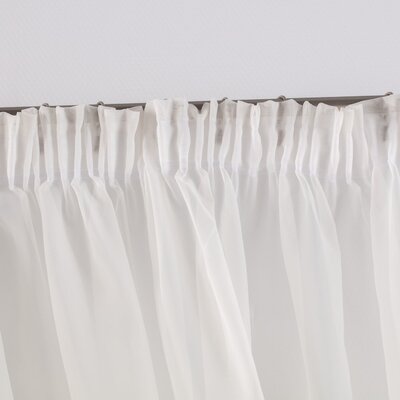 Lily voile net curtains with lace trim - Set of 2 200 x 250 cm in collection Voile, fabric: 900-01