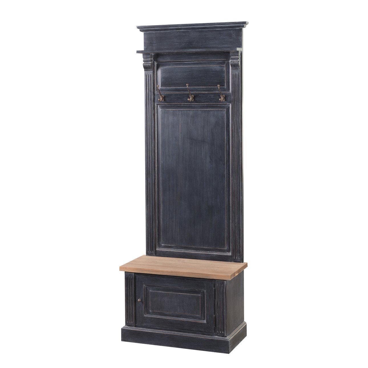 Garderoba Bradford do przedpokoju 79x45x210 old black & natural