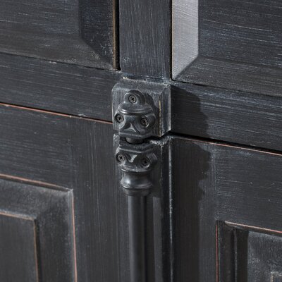 Komoda  240x48x94 old black & natural 240 x 48 x 94 cm