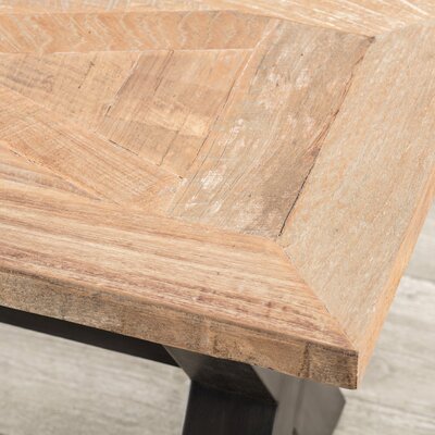 Ławka Moscal 160x40x46 black&natural 160 x 40 x 46 cm