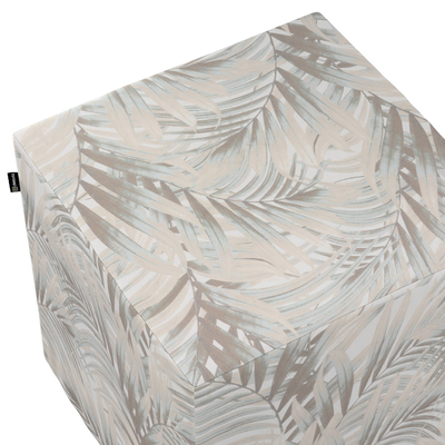 Harde zitkubus 40 x 40 x 40 cm van de collectie Gardenia, Stof: 142-14