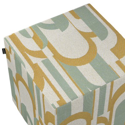 Siddepuf og fodskammel 40 x 40 x 40 cm fra kollektionen Cosy Home, Stof: 144-91
