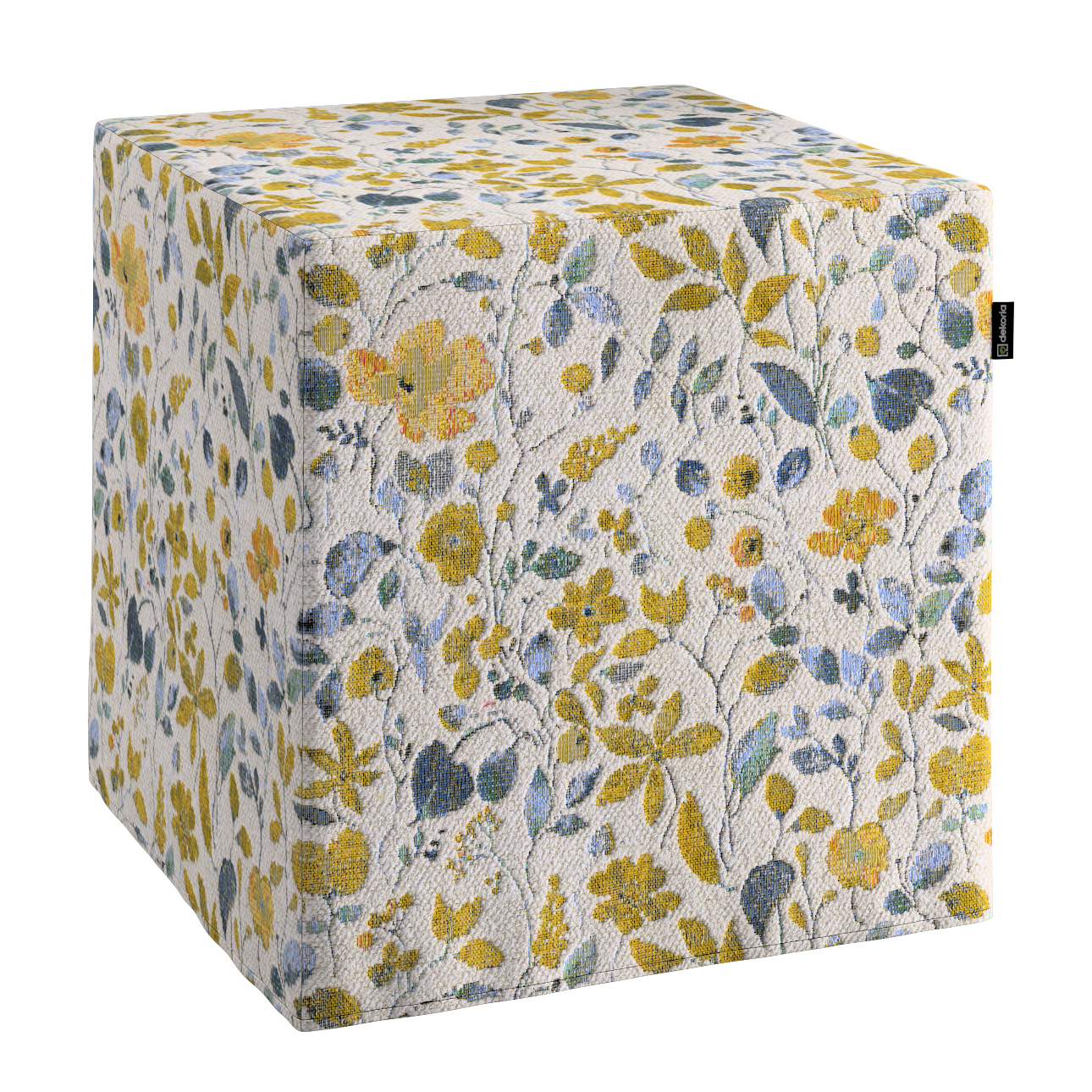 Sitzwürfel, gelb-blau, 40 x 40 x 40 cm, Cosy Home (145-13) günstig online kaufen