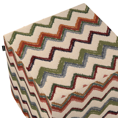 Siddepuf og fodskammel 40 x 40 x 40 cm fra kollektionen Cosy Home, Stof: 145-36