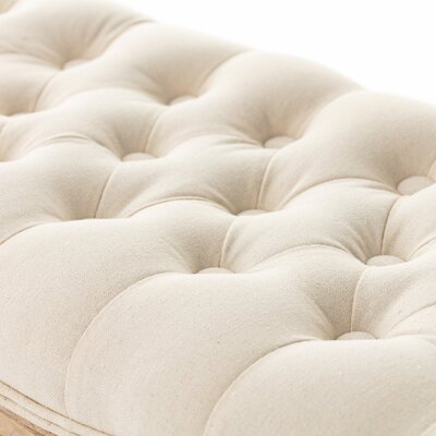 Ławka  Isacco cream 114x38x48cm 114 x 38 x 48 cm