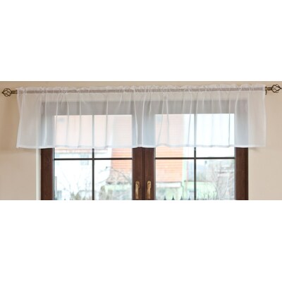 Margine perdea 50 cm + pliu alb 2,5 cm inaltime 50 cm + 2,5 cm franjuri în colecție Voile, țesătură: 900-00