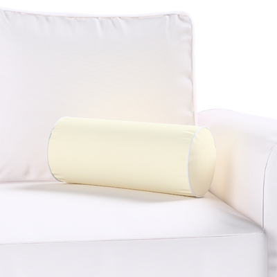 Velvety bolster cushion with piping
