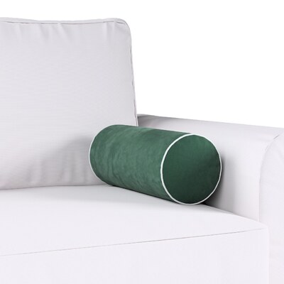 Cylinderpude i velour Ø16 x 40 cm fra kollektionen Velvet, Stof: 704-25