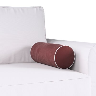Cylinderpude i velour Ø16 x 40 cm fra kollektionen Velvet, Stof: 704-37