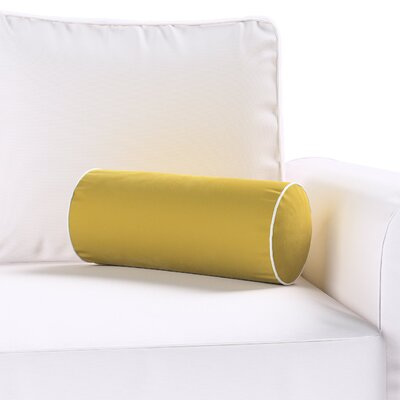 Cylinderpude i velour Ø16 x 40 cm fra kollektionen Velvet, Stof: 704-27