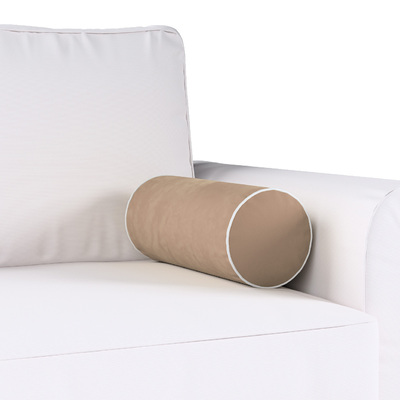 Cylinderpude i velour Ø16 x 40 cm fra kollektionen Velvet, Stof: 704-35