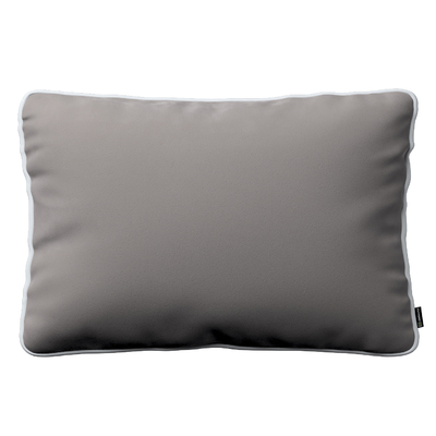 Laura rectangular velvet cushion cover with piping