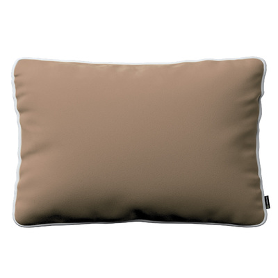 Laura rectangular velvet cushion cover with piping