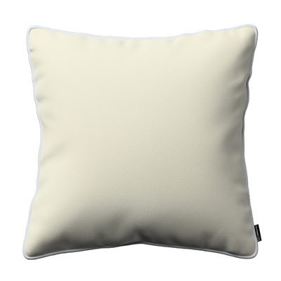Laura square velvet cushion cover with piping