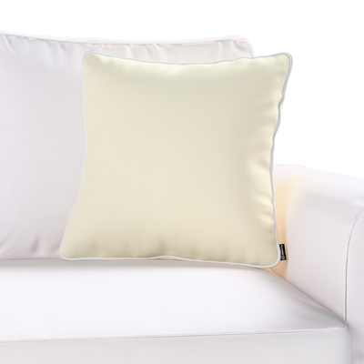 Pudebetræk<br/>Laura med satin pipe 45 x 45 cm fra kollektionen Velvet, Stof: 704-36