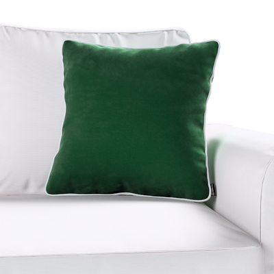 Pudebetræk<br/>Laura med satin pipe 60 x 60 cm fra kollektionen Velvet, Stof: 704-13