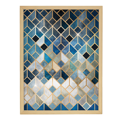Obraz Gold&navy Geometric 30x40cm 30 x 40 cm