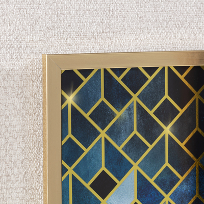 Obraz Gold&navy Geometric 30x40cm 30 x 40 cm