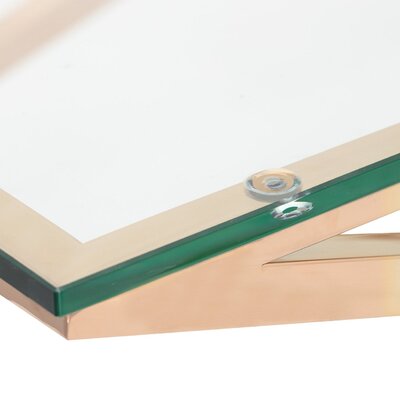 Table basse Flavio rose gold 130x70x41cm 70 x 130 x 41 cm