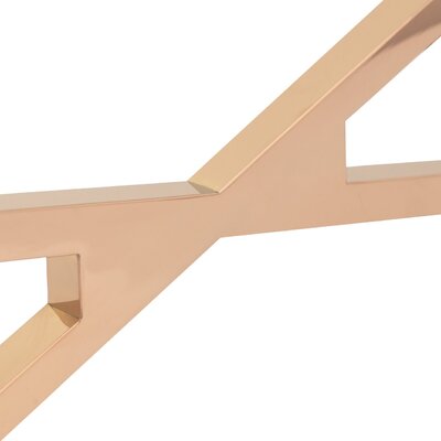 Table basse Flavio rose gold 130x70x41cm 70 x 130 x 41 cm