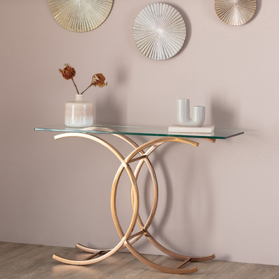 Konsola Chica rose gold 128x40x79cm